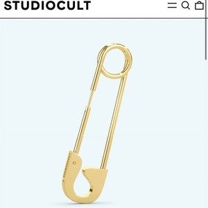 Gold tarnish free studio cult Oversized Safety Pin